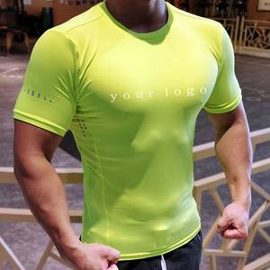 Custom Bodybuilding Slimfit Muscle Fit Quick Dry <b>Compression</b> Ropa Gym Tops Men'S Workout Short Sleeve Gym T-<b>Shirts</b> for Men - Product Image 5
