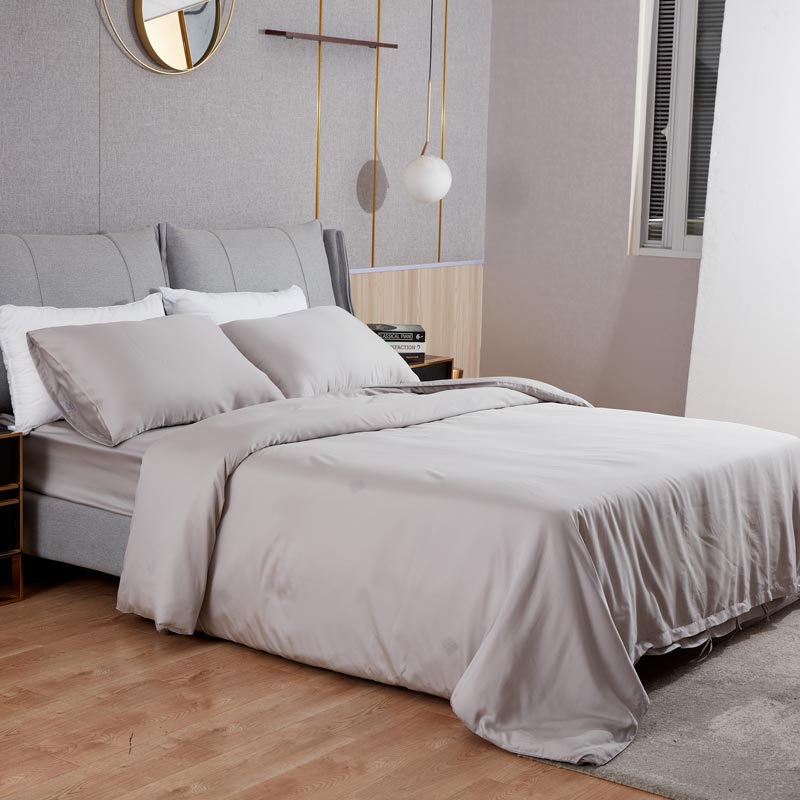 100% комплект мягкого пододеяльника из бамбуковой ткани в скандинавском стиле, простыня с пододеяльником и квадратной подушкой