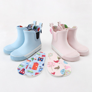 Bottes de pluie en caoutchouc sur mesure pour garçons et filles, antidérapantes, chaussures <span class=keywords><strong>d</strong></span>'<span class=keywords><strong>eau</strong></span> pour bébés et chaussures en caoutchouc quatre saisons OEM - Product Image 1