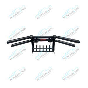 Parachoques delantero negro de <span class=keywords><strong>venta</strong></span> directa de fábrica 4x4 de alta calidad con luces de doble tubo para Hilux Revo <span class=keywords><strong>Vigo</strong></span> para modelos Pajero Navara - Product Image 2