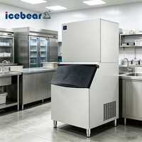 Machine à glace industrielle commerciale à grande capacité 1000 kg, production de glace en cubes clairs, faible consommation d'énergie