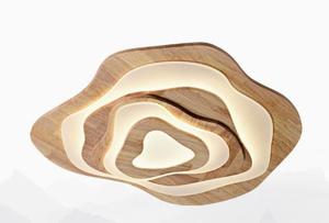 Nouveaux luminaires de plafond en bois à 3 étages pour salon, chambre à coucher, chambre d'enfant, design moderne irrégulier en chêne, luminaire de plafond en bois - Product Image 5