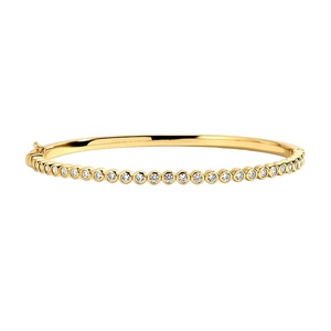Gemnel 925 Silber Tennis-Inspirierter Stapelbarer Zirkon-Schmuck Modischer Luxuriöser Eleganter Damen-Statement-Armreif - Product Image 1