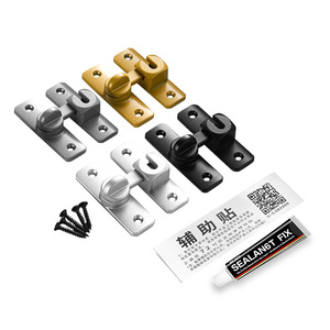 Aluminum Alloy Solid Latch 90/180 Degree No Drill Easy Install Door Lock Butterfly <b>Pin</b> Minimalist Design - Product Image 5