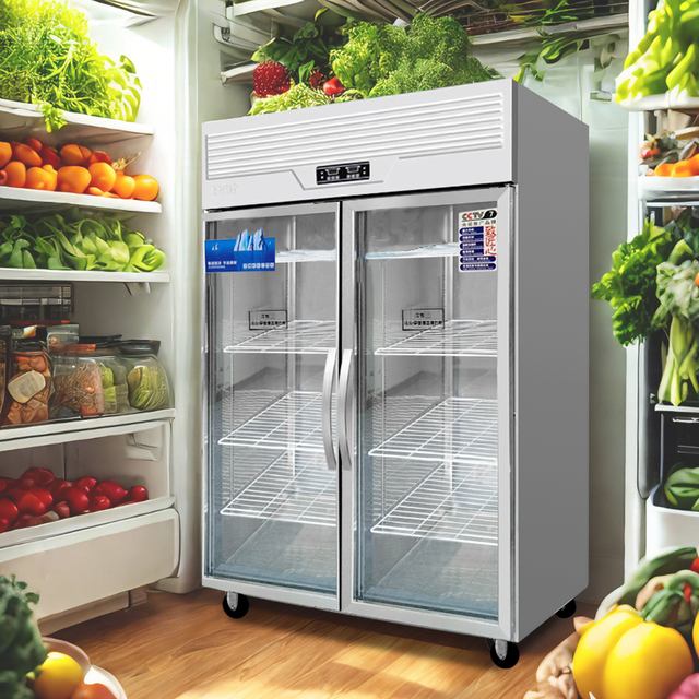 Industrial Commercial Upright Kitchen Fridge Glass Door Commercial Kitchen Refrigerator