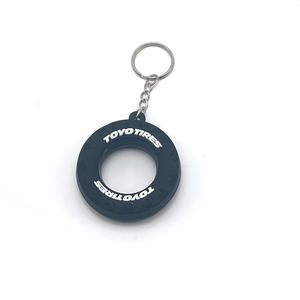 Khuyến Mại Quà Tặng Xe Mặt Dây Chuyền Sáng Tạo Biểu Tượng Tùy Chỉnh 3D PVC Lốp Keyring Cao Su Lốp Chape Móc Chìa Khóa Xe Bánh Xe Lốp Keychain - Product Image 3