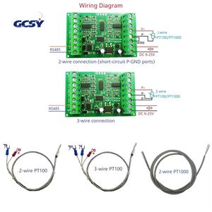 PTDNC04 4CH PT100 <span class=keywords><strong>PT1000</strong></span> <span class=keywords><strong>RTD</strong></span> RS485 Modbus Temperatuursensor Collector ADC Zender -40-500C Hoge Precisie Remote IO Module - Product Image 4