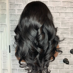 Bán Chạy Nhất Brazil Đen Mỹ Phụ Nữ Tùy Chỉnh Peru Châ<span class=keywords><strong>u</strong></span> Â<span class=keywords><strong>u</strong></span> Tóc Giả Tóc Con Người Tóc Giả 10A 180 Mật Độ <span class=keywords><strong>U</strong></span> Phần Tóc Giả - Product Image 4