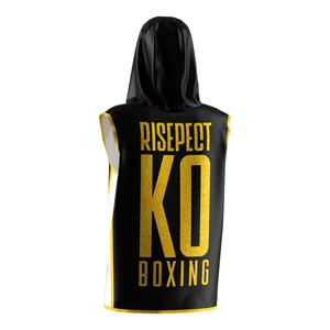 Sudadera Deportiva sin Mangas con Capucha para Boxeo, MMA, Entrenamientos en Gimnasio, Caminatas por el Ring, Ajuste Musculoso, Personalización de Marca, Ropa de Equipo - Product Image 6