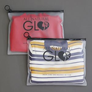 Plastic Frosted Bags with Zipper <b>PVC</b> Resealable Zip Envelope Holder for Bill Coins Receipt Jewelry Hair Accessories Storage - Product Image 3