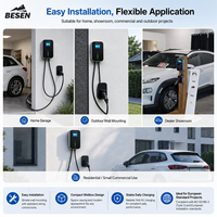 Borne de recharge murale électrique EVSE 7KW, station de recharge domestique pour véhicules électriques AC