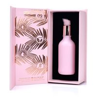 Emballage cosmétique personnalisé flacons compte-gouttes en verre coloré pour sérum lotion avec boîte en papier