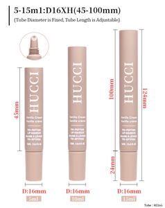 <span class=keywords><strong>Tube</strong></span> souple vide rose personnalisé OEM D16 5ml-15ml pour emballage de soins de la peau, sérum pour les lèvres, gel, baume à lèvres, gloss, <span class=keywords><strong>tube</strong></span> à presser pour l'emballage des soins des lèvres - Product Image 6