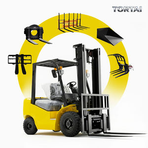 Chariot élévateur diesel tout-terrain 2,5 tonnes avec livraison gratuite, mini-chargeur sur roues pour <span class=keywords><strong>la</strong></span> logistique interne d'usine - Product Image 5