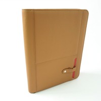Carpeta de Presentación Multifuncional A4 Personalizada, Portafolio con Cierre para Gerentes, Maletín de Cuero para Negocios y Oficina