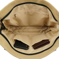 Sac fourre-tout en toile brodé sur mesure en gros, en coton premium, pour boutique de vêtements, emballage de costumes sur mesure