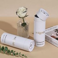 Boîte en carton rond biodégradable personnalisée pour l'emballage de parfums et de fragrances avec estampage à chaud