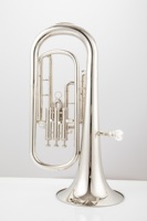 Silver Plated Brass Body Stainless Steel Piston Valves Instrument Baritone Horn