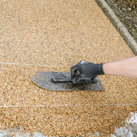 Prix d'usine – Revêtement de chaussée en gravier liant résine, surface en pierre époxy perméable avec pavés de pierre naturelle