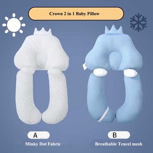 Soft Breathable <strong>Newborn</strong> Deep Sleep Support <strong>Pillow</strong> Adjustable Organic Cotton Baby Lounge <strong>Pillow</strong> - Product Image 5