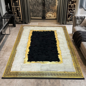 <span class=keywords><strong>Tapis</strong></span> <span class=keywords><strong>patchwork</strong></span> blanc et or, grand <span class=keywords><strong>tapis</strong></span> <span class=keywords><strong>patchwork</strong></span> pour la décoration de la maison - Product Image 6