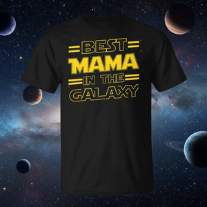 T-shirt Best Mama In The Galaxy pour hommes, style Star Wars noir - Product Image 3