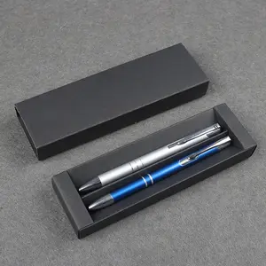 350gsm 2 שני כפול עט תיבת אריזה, מתנה כדור עט ועיפרון מכאני סטים עם נייר קופסא אריזה