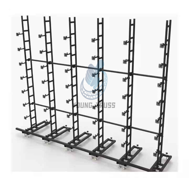 Indoor/Outdoor Aluminum Truss LED Screen Ground Bracket Portable and Foldable for Truss Displays