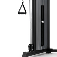 Station de musculation à double poulie réglable, appareil de musculation fonctionnel en acier pour salle de sport commerciale, entraînement de force