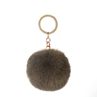 Porte-clés en fourrure synthétique douce et moelleuse de 5 cm, tendance