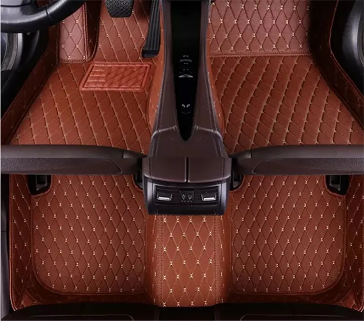 2022 тенденции 6 видов цветов из искусственной кожи 3D автомобильных ковриков высокого качества для Prado 150 для Toyota Highlander