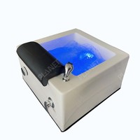 2025 Portable Intérieur Acrylique Pédicure Bassin avec Buses De Massage Detox Massage Sain Bain De Pieds Salon Pied Thérapie Bol