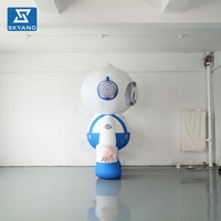 Modèle de robot gonflable géant personnalisé pour la décoration de scène extérieure, de sites touristiques et d'événements