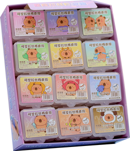 Lot de 12 gommes à effacer douces Zodiaque Kapibara, changeantes de couleur, magiques, à tirer, non toxiques, fournitures scolaires et artistiques, vente en gros - Product Image 6