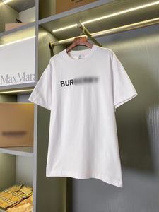 T-shirt <span class=keywords><strong>a</strong></span> <span class=keywords><strong>maniche</strong></span> <span class=keywords><strong>corte</strong></span> casual in puro cotone con lettera BBR in silicone 3D di alta qualità, vestibilità ampia - Product Image 3