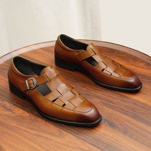 Nouvelle Tendance : Chaussures Habillées Noires en Cuir Véritable pour Hommes, Style Britannique Authentique, Idéales pour Mariages et Soirées - Product Image 6