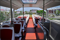 Bus électrique de tourisme de luxe à deux étages Ankai de 12 mètres