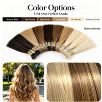 Vente en gros usine de perruques de luxe en cheveux vietnamiens 100% vierges, ondulées (Body Wave), 14-26 pouces, kits complets de perruques à pointes Nano, personnalisation sur mesure