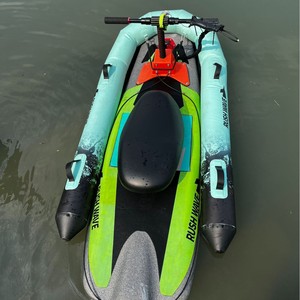 Rushwave Electric Surfboard 16in Above PVC Inflatable Watercraft For Beginners Lake River Use - Product Image 1