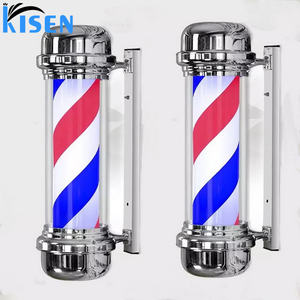 Venta caliente peluquería pared colgante giratorio Led peluquero giro poste de luz moda para muebles de peluquería con logotipo personalizado - Product Image 4