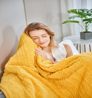 Couverture chauffante électrique de luxe lavable en machine avec 9 réglages de minuterie et chauffage rapide PTC pour un confort toute saison