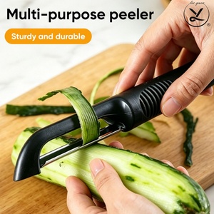 Stainless Steel Manual <b>Vegetable</b> Peeler Multi-purpose <b>Fruit</b> Potato Slicer Non-slip Handheld Swivel Peeler Easy Clean for Kitchen - Product Image 1