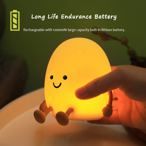 Forme de pomme de terre LED Silicone lampe Rechargeable <span class=keywords><strong>veilleuse</strong></span> contrôle tactile pour bébé pépinière et chambre <span class=keywords><strong>veilleuse</strong></span> - Product Image 4