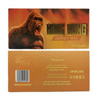 Boîte à miel en papier mat laminé brillant écologique Vip King Honey Mix pour l'emballage de barres chocolatées en feuille d'or
