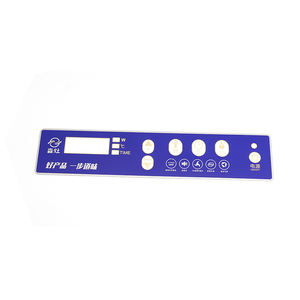 Gloss Membrane Label Matte Front Control Panel Sticker Embossed Polycarbonate Graphic Overlay - Product Image 1