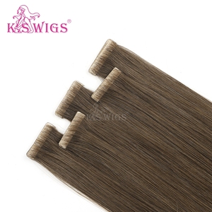 Extensiones de cabello con cinta adhesiva PU sin costuras KSWIGS, recién llegadas, color natural, cabello humano virgen, trama invisible, fáciles de aplicar. - Product Image 2