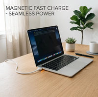 Kabel Pengisian Cepat USB-C ke USB-C PD, Colokan Logam Anti-Oksidasi Dengan Indikator LED, Kabel Data Berlapis Nilon untuk Android