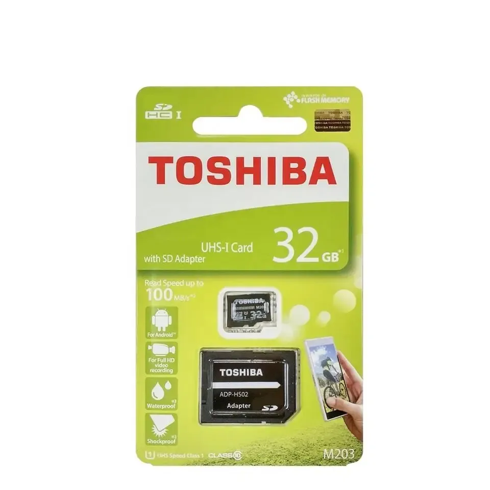 Voor Toshiba 4Gb 8Gb 16Gb 32Gb Micro Flash Kaart Sdxc Uhs-I U1 U3 C10 Tf Kaart Met Adapter Class10 Geheugenkaart 64Gb