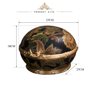 Yips, caja de lujo de estilo americano pintada a mano clásica, decoración del hogar para dormitorio de madera maciza con diseño tradicional - Product Image 3