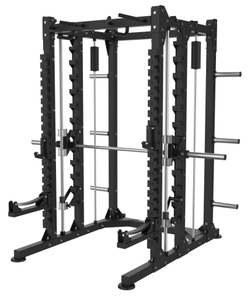 Multifunctionele Power Rack met <span class=keywords><strong>Smith</strong></span> Machine, Heavy Duty Squat Cage, Home Gym Apparatuur, Barbell Rack, J-Haken, Spotter Arms - Product Image 1